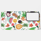 Tropische fruitgirale all-overdruk samsung galaxy hoesje (Linkerkant)