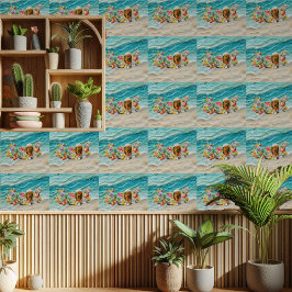 Tropische Fruitige Cocktails Meidenavondfeestje Behang