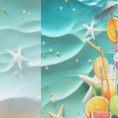 Tropische Fruitige Cocktails Meidenavondfeestje Behang (Zoom)