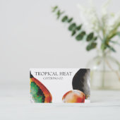 tropische fruitpapaja-cateringvisitekaartjes visitekaartje (Staand voorkant)