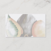tropische fruitpapaja-cateringvisitekaartjes visitekaartje (Achterkant)