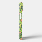 Tropische fruitschets op groen patroon Case-Mate iPhone case (Achterkant / Rechts)