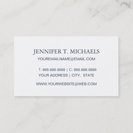 Tropische fruitschets op groen patroon visitekaartje (Achterkant)