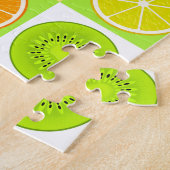 Tropische fruitstokjes, Citrus, Kiwi en Dragonfrui Legpuzzel (Zijkant)