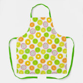 Tropische fruitstokjes, Citrus, Kiwi en Dragonfrui Schort (Voorkant)