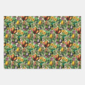 Tropische fruittuin  botanisch inpakpapier vel (Voorkant 2)
