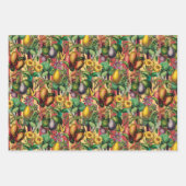 Tropische fruittuin  botanisch inpakpapier vel (Voorkant)