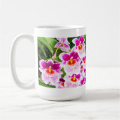 Tropische Fuchsia Orchideeën Koffiemok (Links)