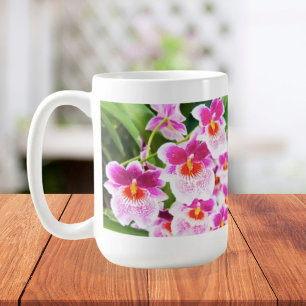 Tropische Fuchsia Orchideeën Koffiemok
