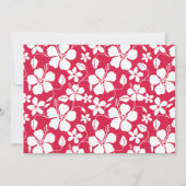 Tropische Fuschia Hibiscus; Aloha Kaart (Achterkant)