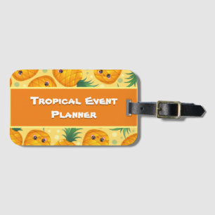 Tropische gebeurtenissen Ananas Bagagelabel