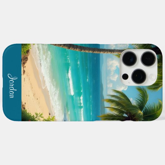 Tropische geblissen Case-Mate iPhone case (Achterkant (horizontaal))