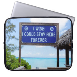 Tropische geblissen laptop sleeve