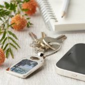 Tropische geblissen sleutelhanger (Zijkant)