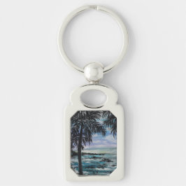 Tropische geblissen sleutelhanger