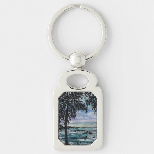 Tropische geblissen sleutelhanger (Voorkant)