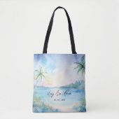Tropische geblissen tote bag (Voorkant)