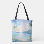 Tropische geblissen tote bag (Achterkant)