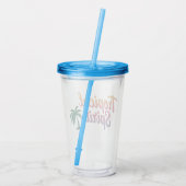 Tropische geest acryl drinkbeker (Achterkant)