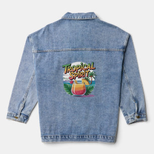 tropische geest denim jacket