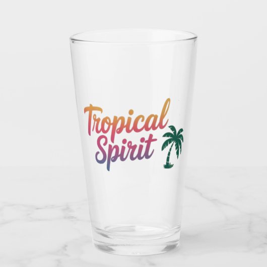 Tropische geest glas (Voorkant)