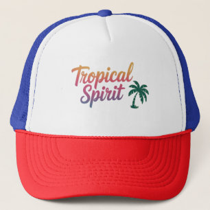 Tropische geest trucker pet