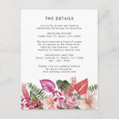 Tropische gegevens informatiekaartje (Voorkant)