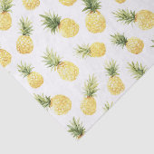 Tropische Gele Ananas Bruidsuitnodiging Tissuepapier (Detail)