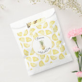 Tropische Gele Ananas Bruiloft Bedankzakje (Gezegeld)