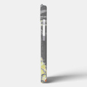 Tropische gele ananas op grijs Case-Mate iPhone case (Achterkant / Links)