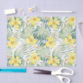 Tropische gele hibiscus bloem bruiloftsborrel tissuepapier (Craft)