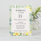 Tropische gele Hibiscus Bloembladeren Verjaardag Kaart (Staand voorkant)