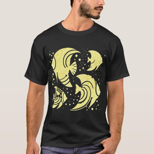 Tropische Gele Vis T-shirt (Voorkant)