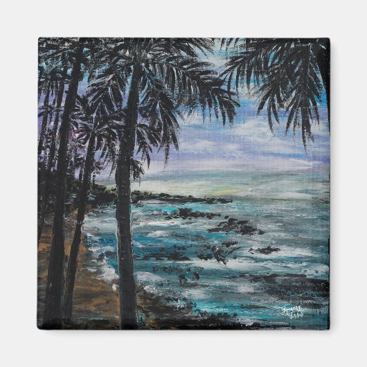 Tropische geluksmagneet magneet (Voorkant)