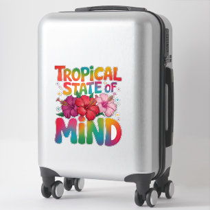 Tropische gemoedstoestand Summer Beach Graphic Sticker