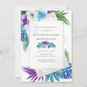 Tropische Geometrische bruidbruidjes Kaart (Voorkant)