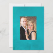 Tropische geometrische orchideeën trouwfoto save the date (Achterkant)