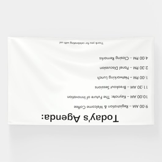 Tropische gepersonaliseerde event decoratie spandoek (Horizontaal)