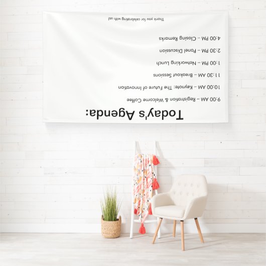Tropische gepersonaliseerde event decoratie spandoek (Insitu)