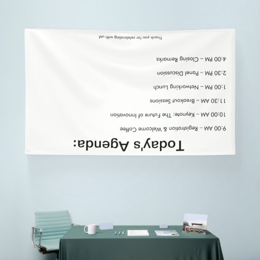 Tropische gepersonaliseerde event decoratie spandoek (Beurs)