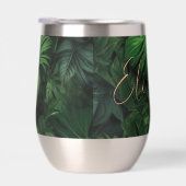 Tropische gepersonaliseerde Monstera Gouden Script (Rechts)