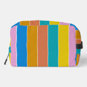 Tropische Gestreepte Kleuren van Bonaire Toilettasje (Achterkant)