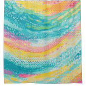 Tropische Getijdenpoel Dromen Douchegordijn (Voorkant)