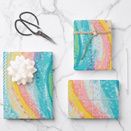 Tropische getijdenpoel dromen inpakpapier vel (Voorkant)