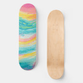 Tropische getijdenpoel dromen persoonlijk skateboard (Voorkant)