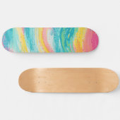 Tropische getijdenpoel dromen persoonlijk skateboard (Horizontaal)