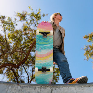 Tropische getijdenpoel dromen persoonlijk skateboard