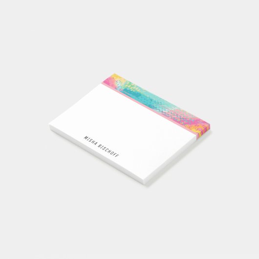 Tropische getijdenpoel dromen post-it® notes (Schuin)