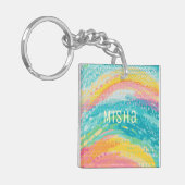 Tropische getijdenpoel dromen sleutelhanger (Voorkant Links)