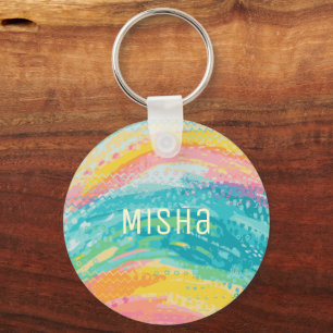 Tropische getijdenpoel dromen sleutelhanger